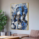Aziza Of African Fairy Cotton Canvas Wall Painting